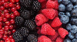 Dark colored fruits