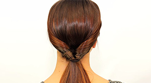 Topsy-Turvy Ponytail