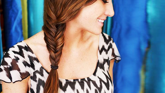 Summer Hairstyle Tutorial The Fishtail Braid