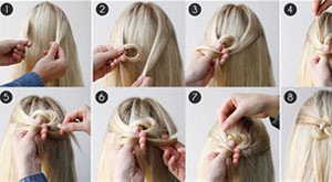 How to Celtic Knot Half Updo