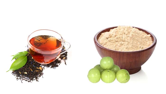 Amla & Tea Leaves for Clear Glowing Skin