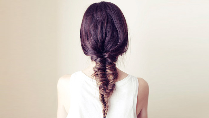 Messy Fishtail Braid Hairstyle