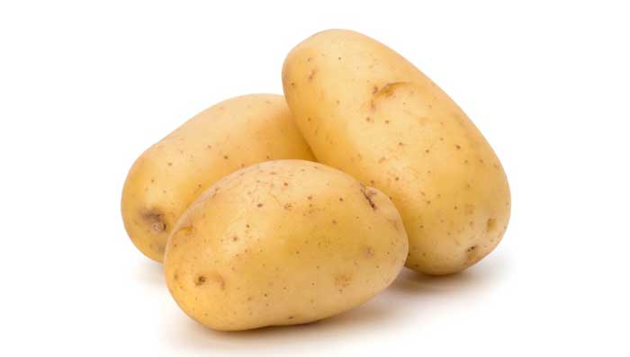 Potato and castor oil for skin whitening face mask