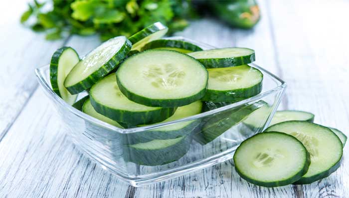 Cucumber, Rose Water And Lemon Juice Pack