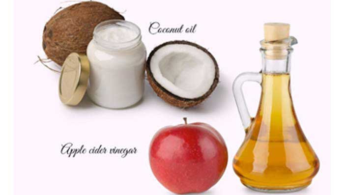 Apple cider vinegar & coconut oil hair mask