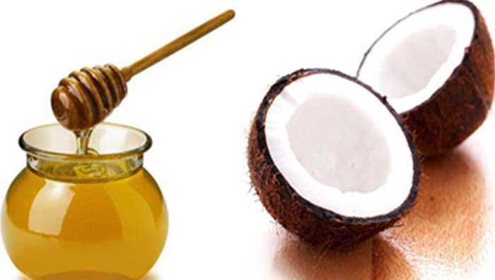 Coconut oil & honey for hair