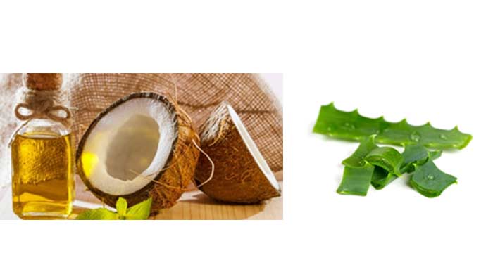 Coconut Oil & Aloe Vera for Pimple Marks Removal