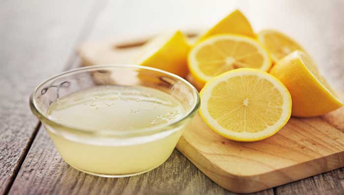 Lemon and onion juice mask