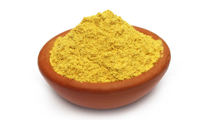 Mustard oil, yogurt & gram flour mask