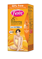 Fem Anti Darkening Hair Removal Cream Turmeric